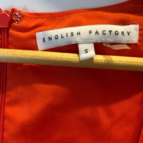 English Factory Ruffled Dress With Smocking Detail Size S - Picture 3 of 6